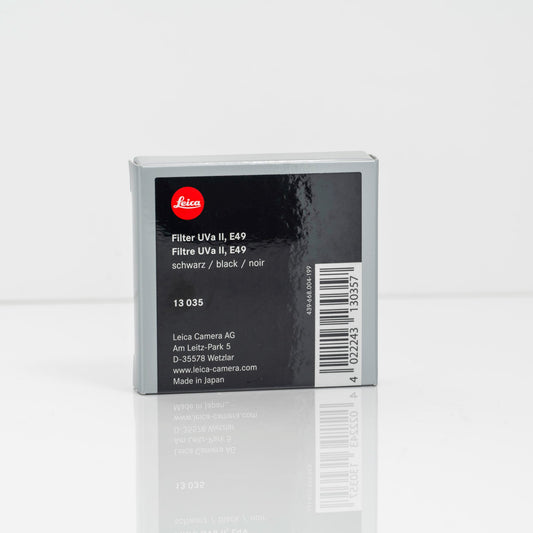 Leica E49 UVa II Filter (Black) #13035