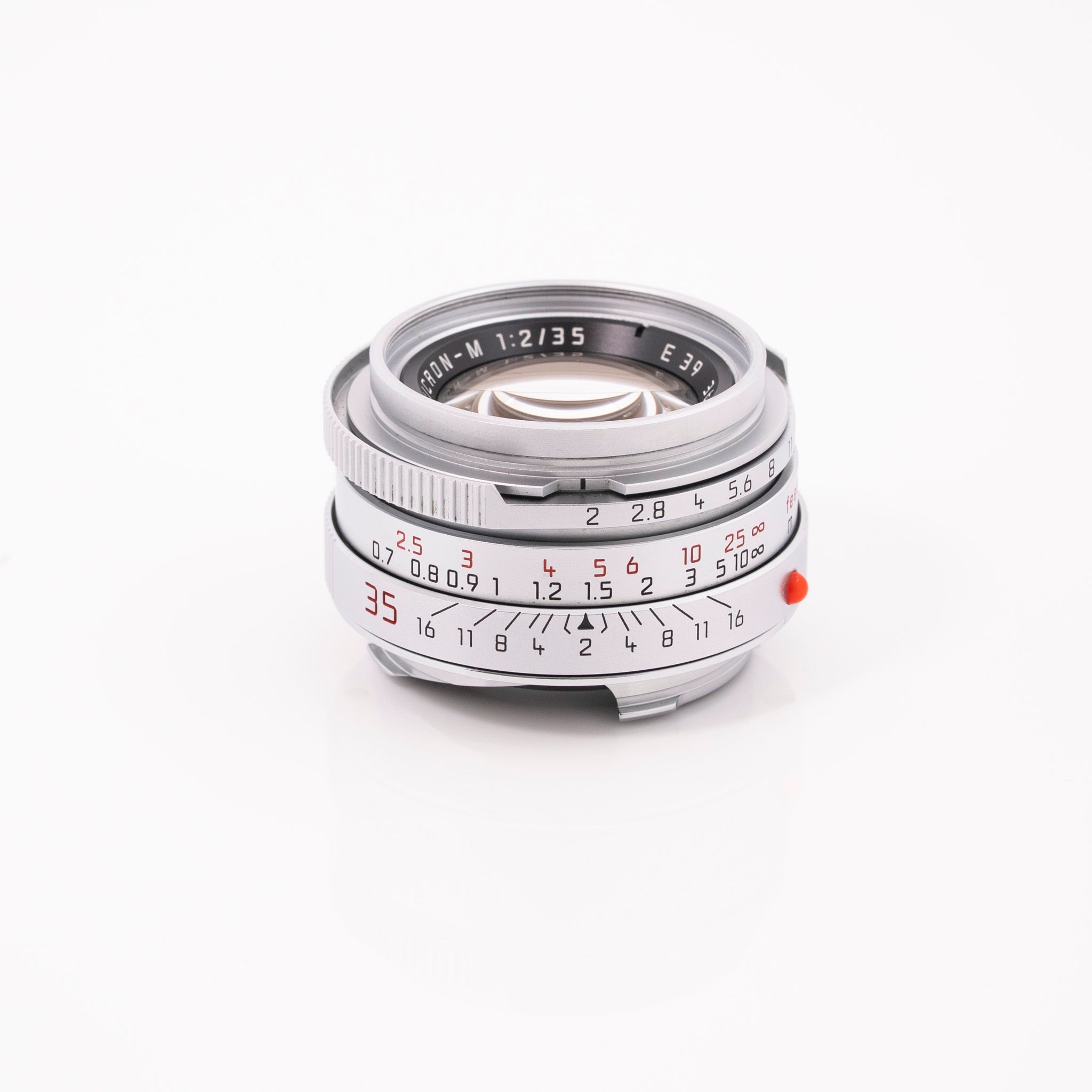 Leica 35mm f/2 Summicron-M Lens Chrome/Silver #11311 (Made in Germany) Used