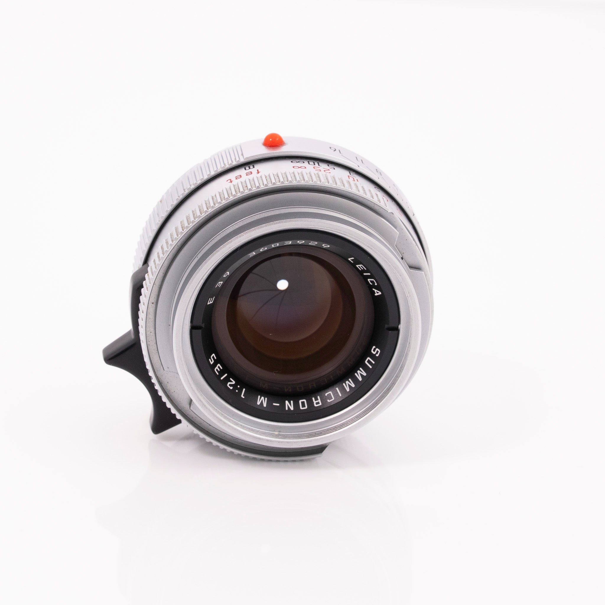 Leica 35mm f/2 Summicron-M Lens Chrome/Silver #11311 (Made in Germany) Used