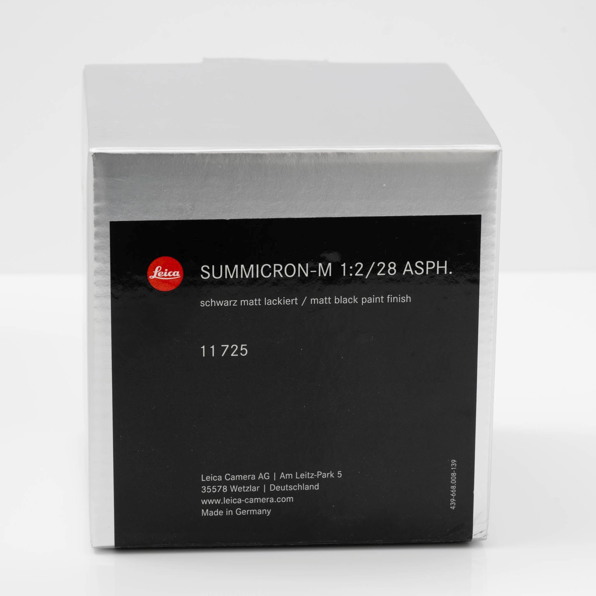 Leica Summicron-M 28mm f/2 ASPH Lens – Matte Black Paint (Limited Edition, 450 Units)
