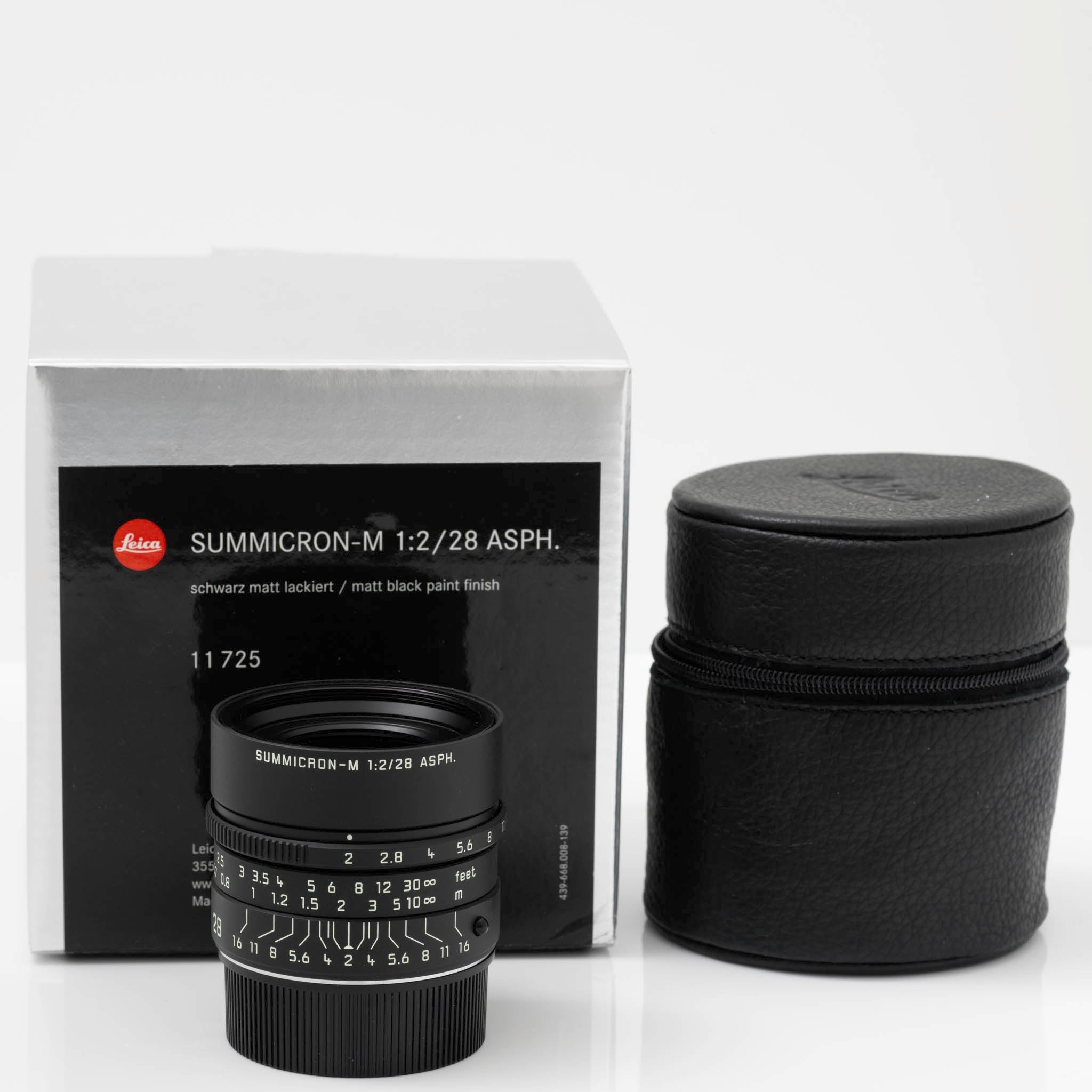 Leica Summicron-M 28mm f/2 ASPH Lens – Matte Black Paint (Limited Edition, 450 Units)
