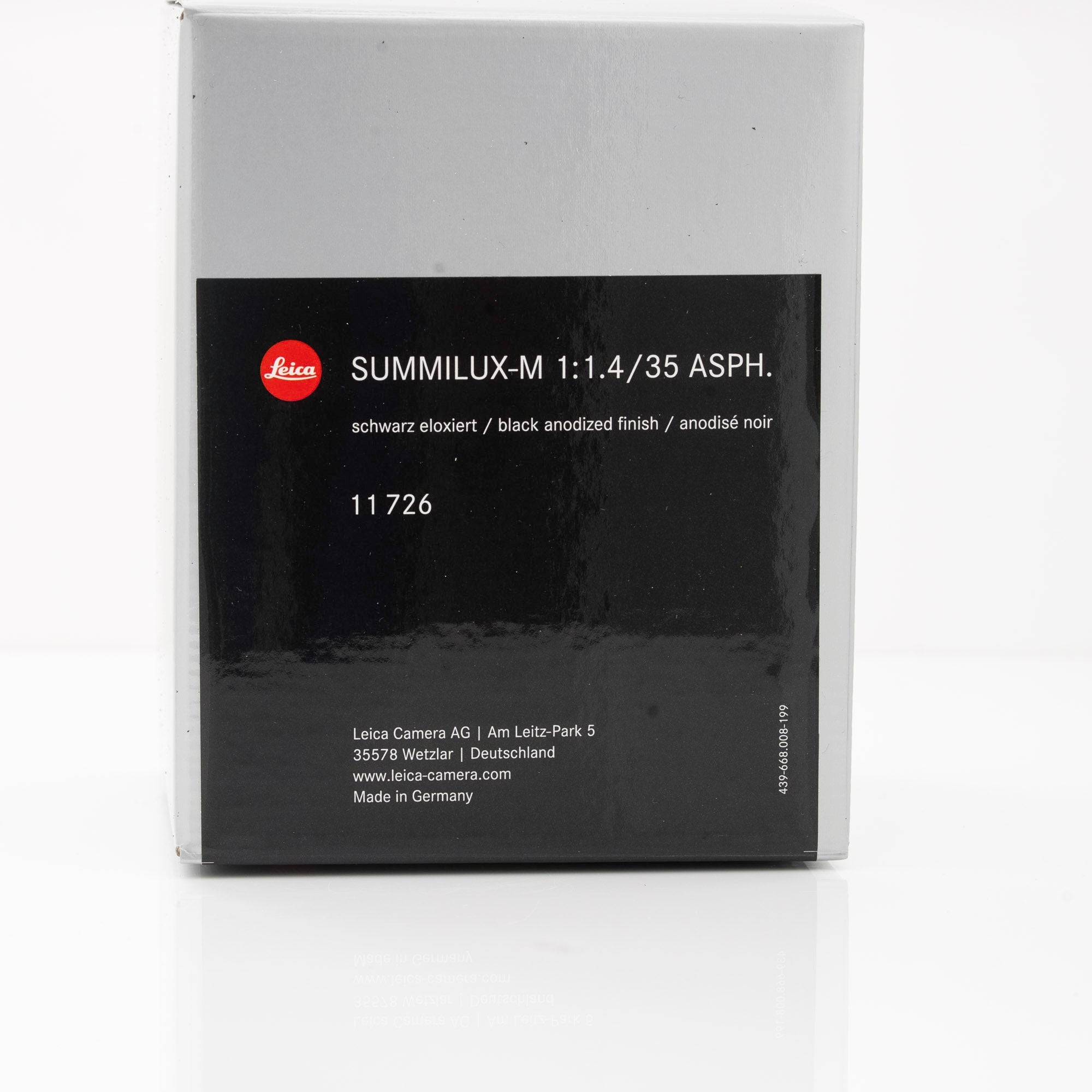 Leica 35mm f/1.4 Summilux-M ASPH Lens, Black #11726 (2022 Version)