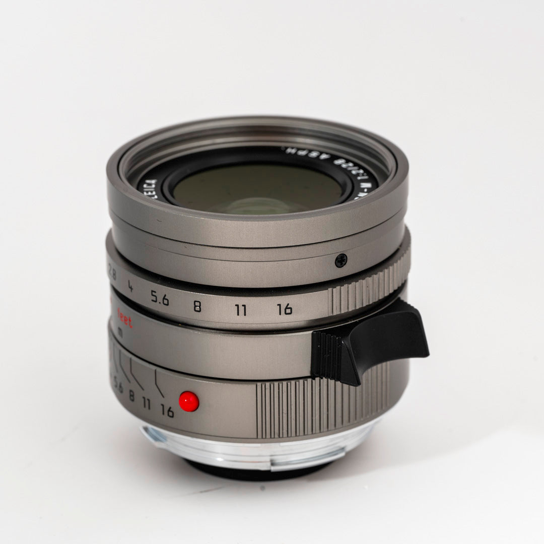 Leica 28mm Summicron-M f/2 ASPH Titanium Lens (Used) Limited Edition (Only 333 Worldwide)