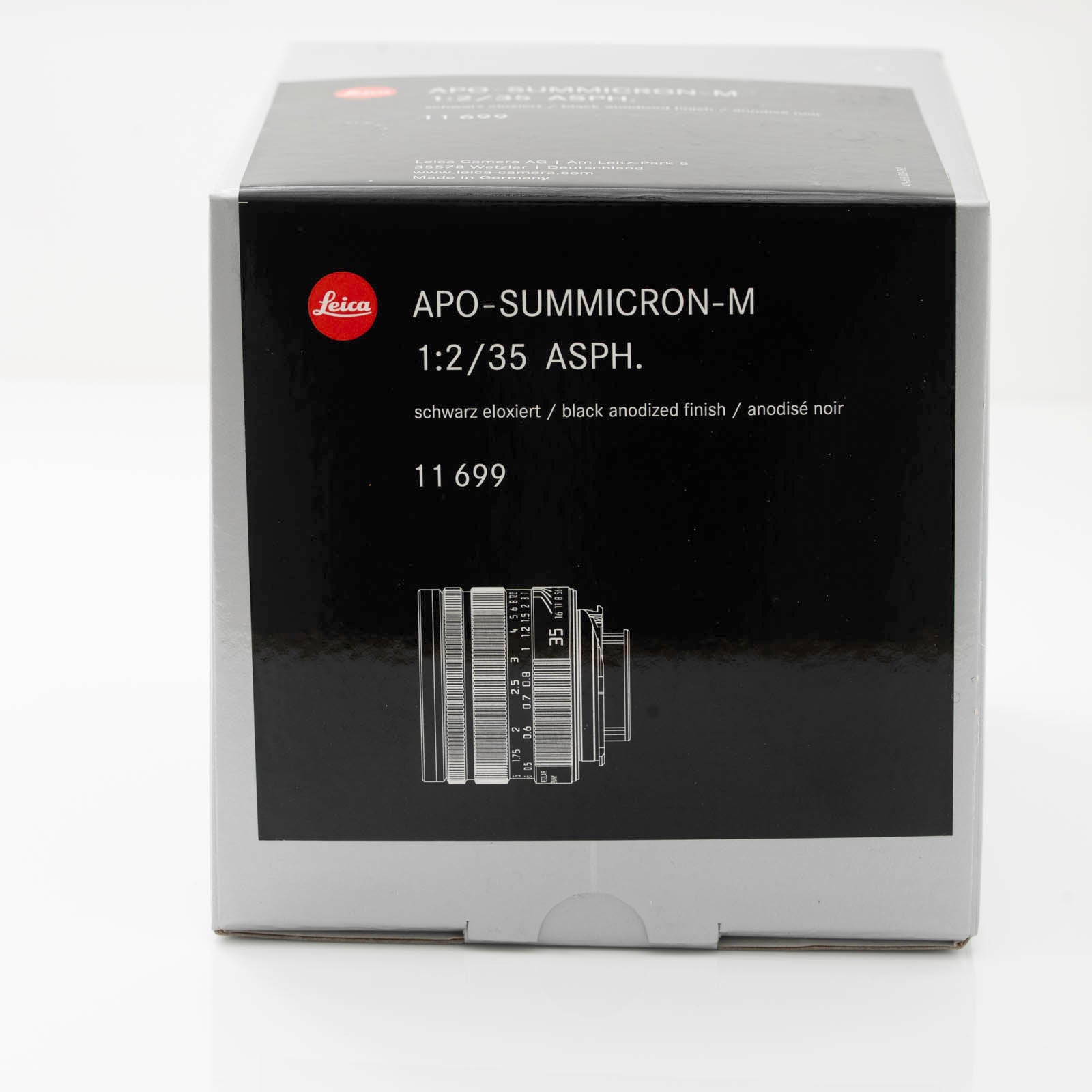 Leica APO-Summicron-M 35mm f/2 ASPH. Lens (Black) MFR #11699